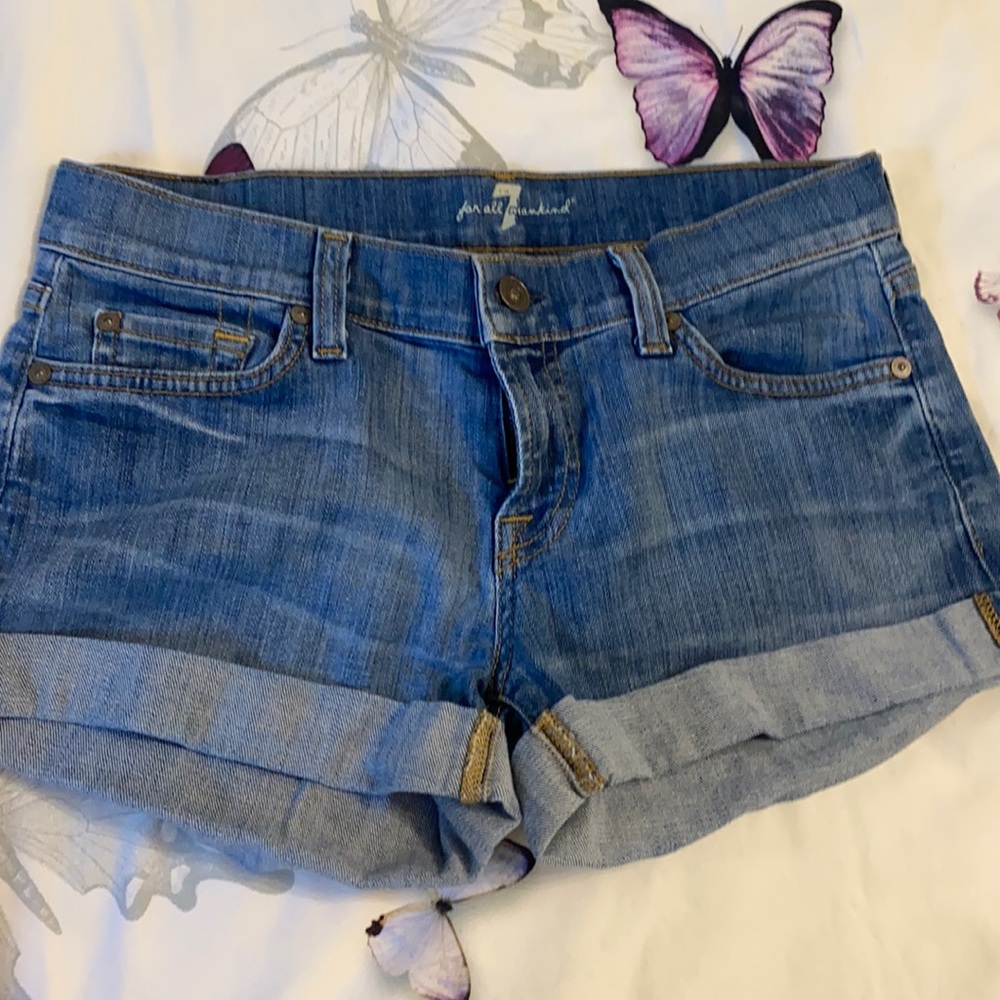 7 jeans for all man kind size 26 jean shorts